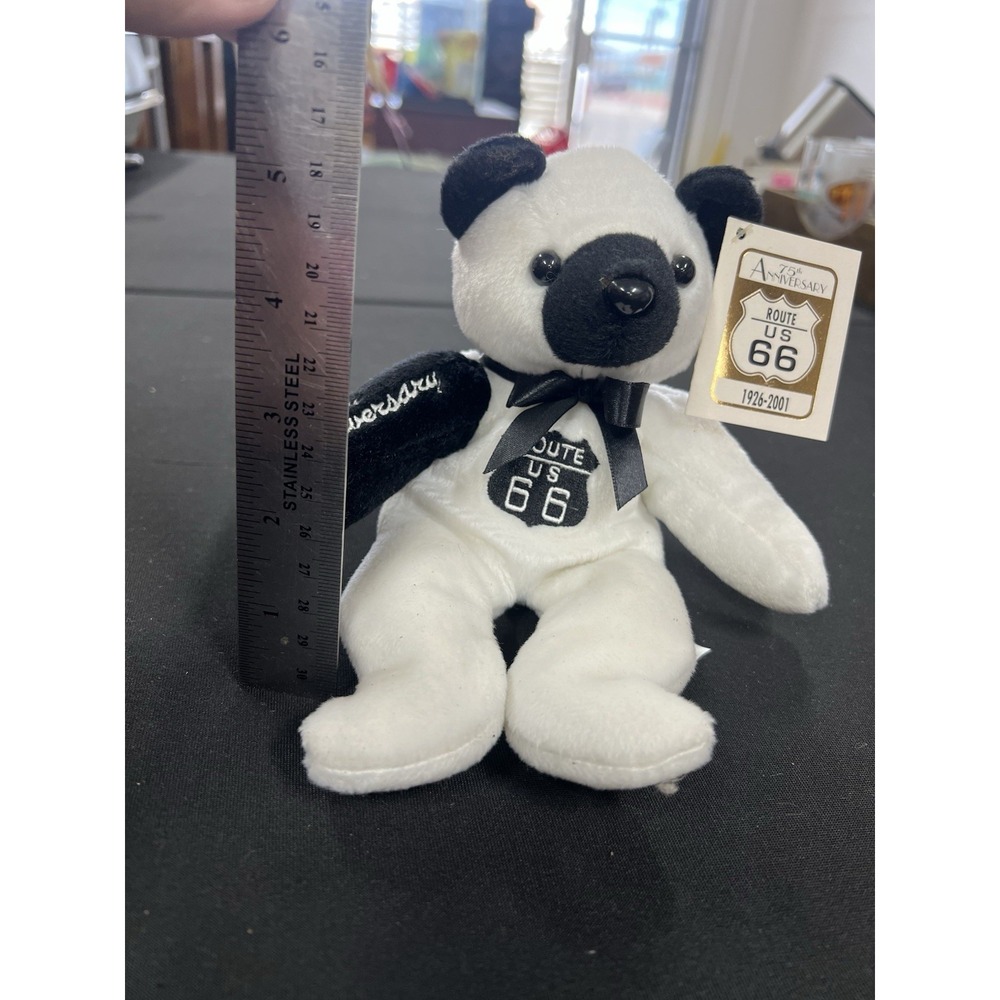 Crista Bear Inc ROUTE US 66‎ Bear Plush 75TH ANNIVERSARY  8.2" Collectible